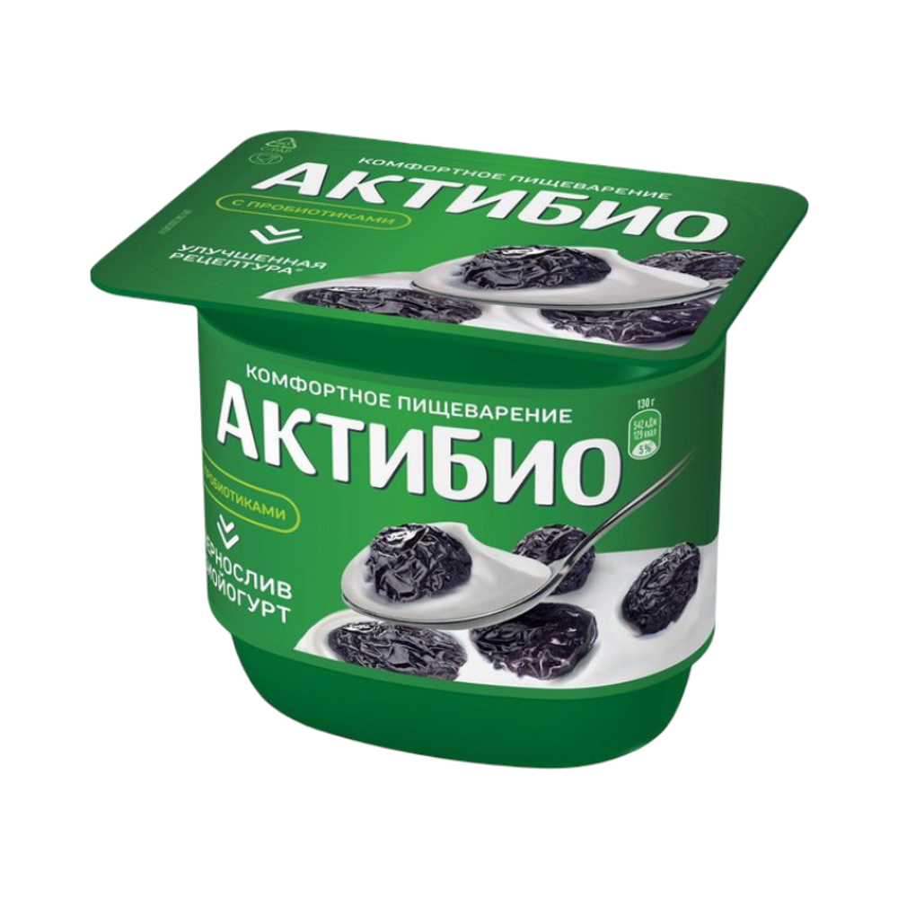 АктиБИО йогурт чернослив 130гр