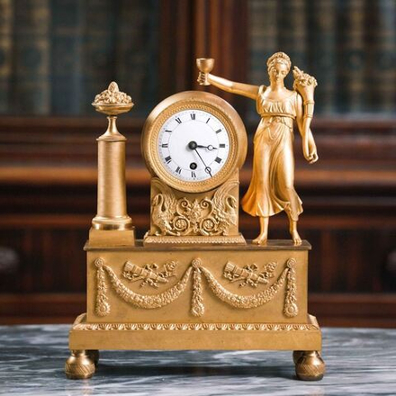 Кабинетные часы «Церера» (древнеримская богиня плодородия) в стиле Ампир