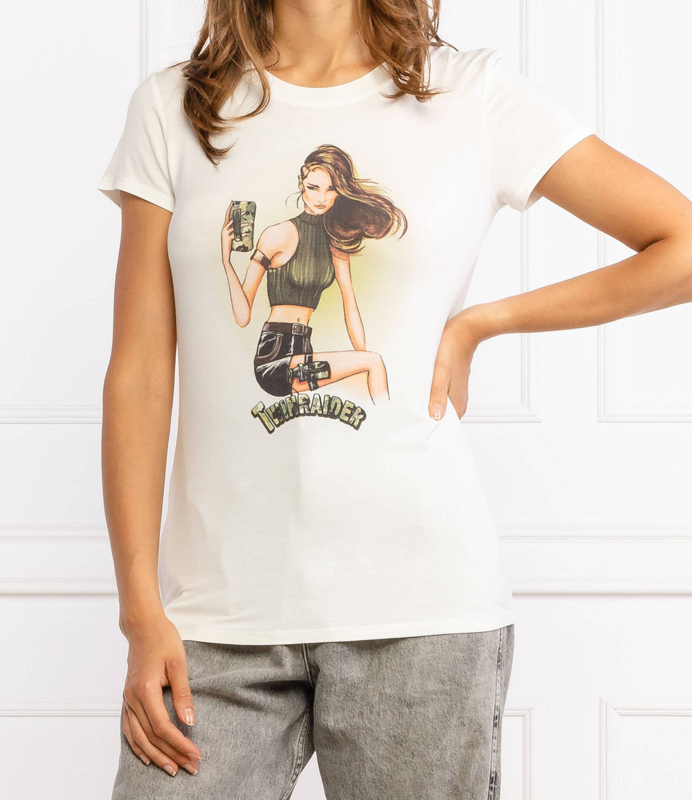 футболка Twinset U&amp;B - кремовый(212LI2DBB)