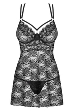 Соблазнительная кружевная сорочка с цветочным мотивом