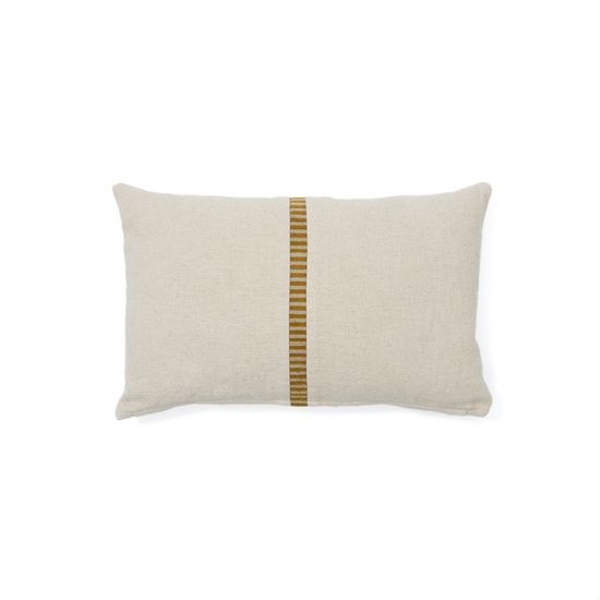 Ardit Чехол для подушки бежевого цвета с горчичной полосой 30 x 50