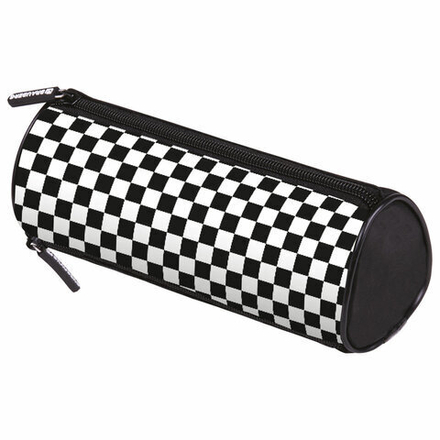 Пенал мягкий BRAUBERG, 3 отделения, нейлон, 21х7х7 см, "Black&white", 273582