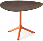 Столик ламинированный кофейный Scab Design Tripe, терракотовый, кортен