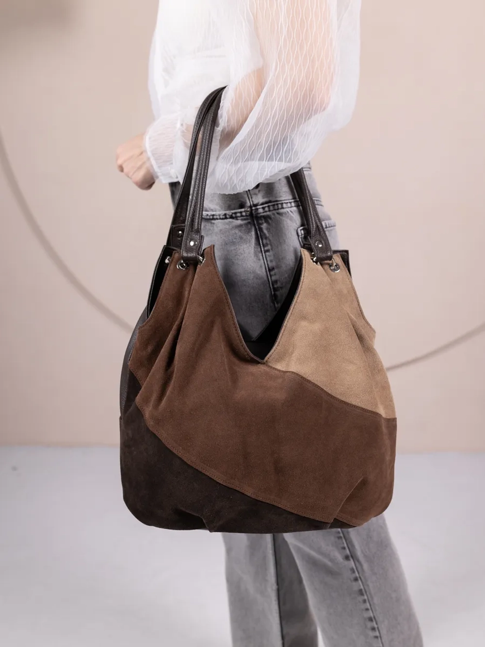 Сумка женская большая через плечо классическая