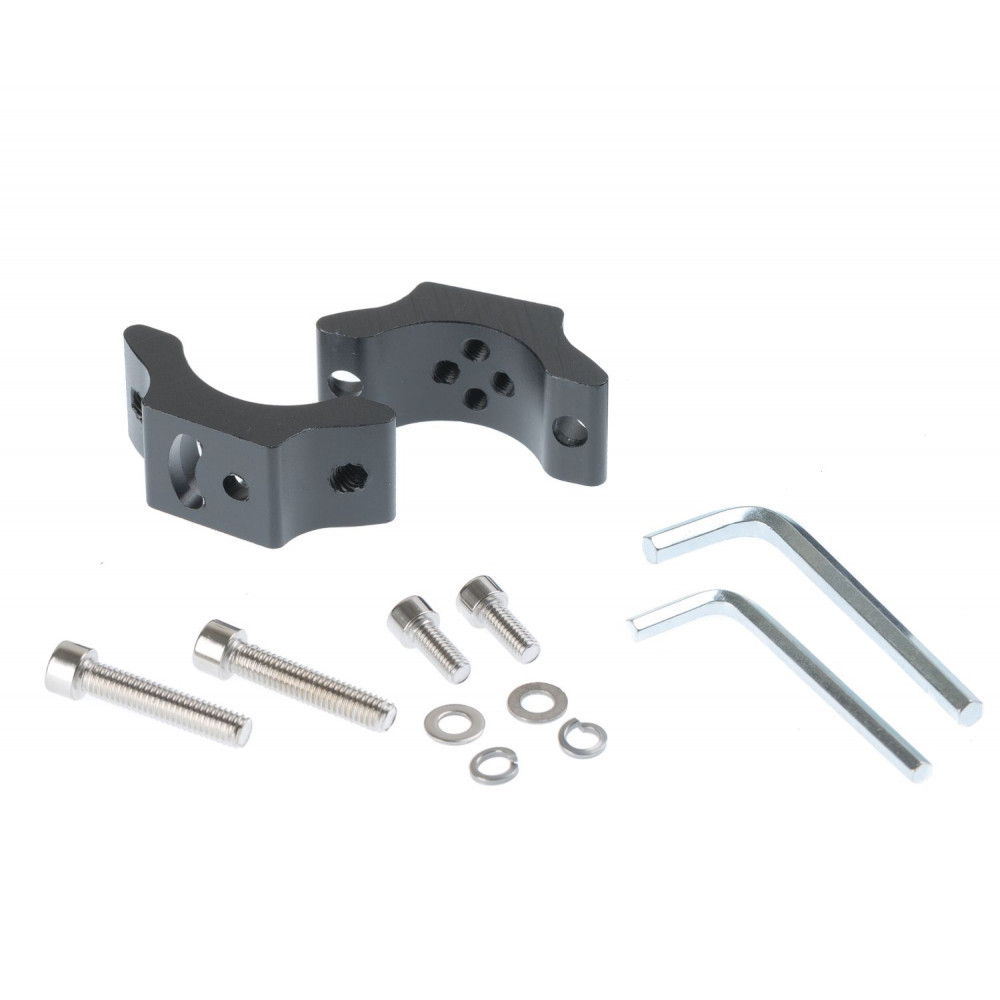 Фара NANOLED 25W, 6 LED, крепеж на рейлинг 22-36мм, серая