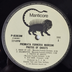 Винтажная виниловая пластинка LP Premiata Forneria Marconi Photos Of Ghosts (Japan 1973) (Obi) River Of Life