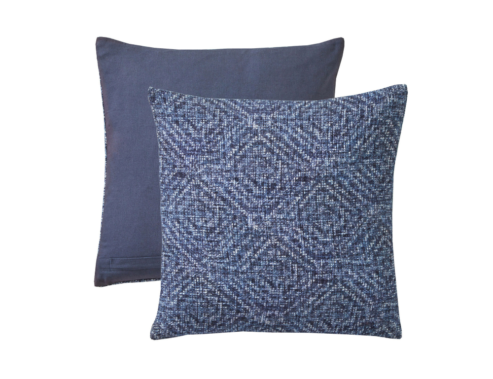 Подушка декоративная 45х45 Blanc des Vosges Essentiel Indigo
