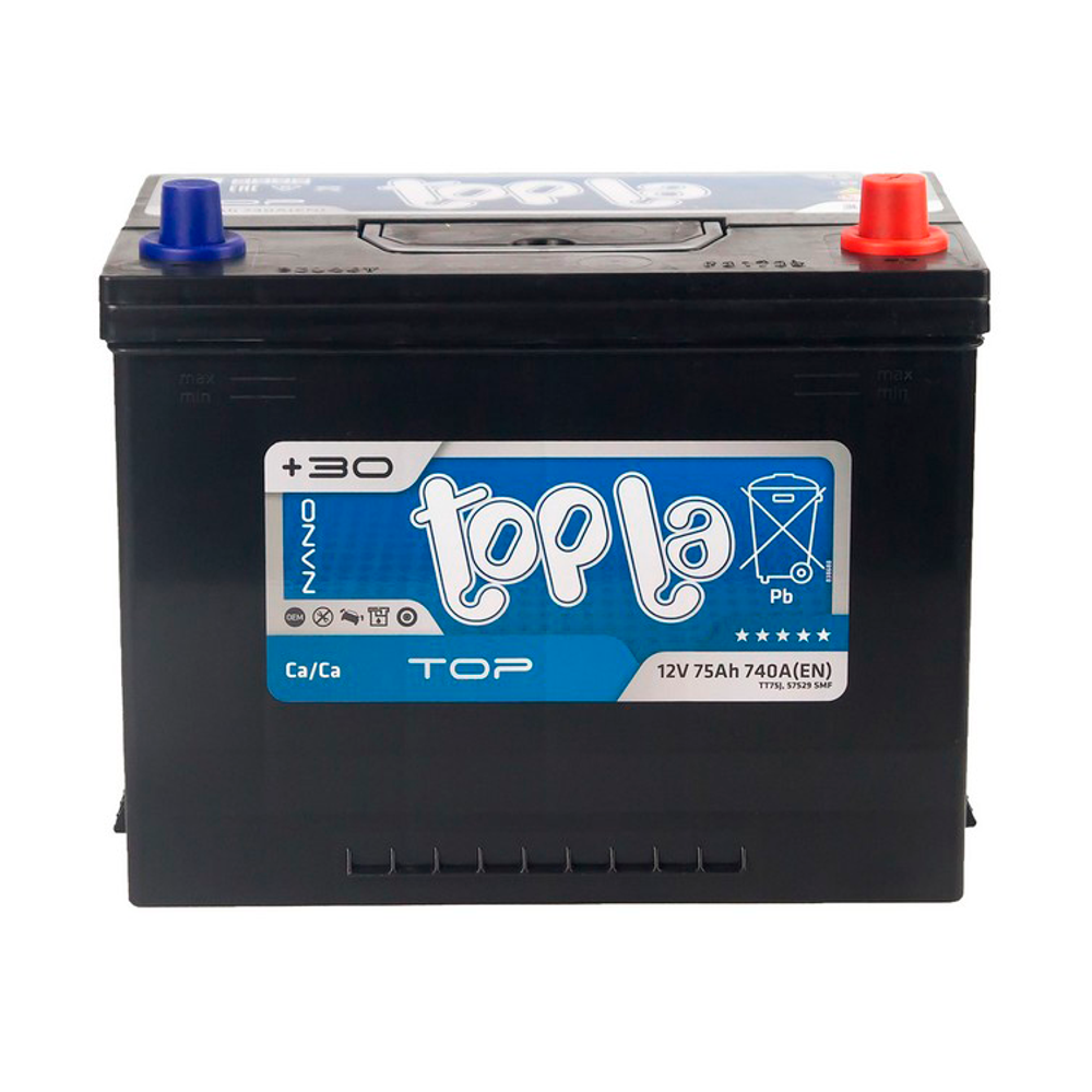 Аккумулятор TOPLA Top (75Ah, 740A, R+)