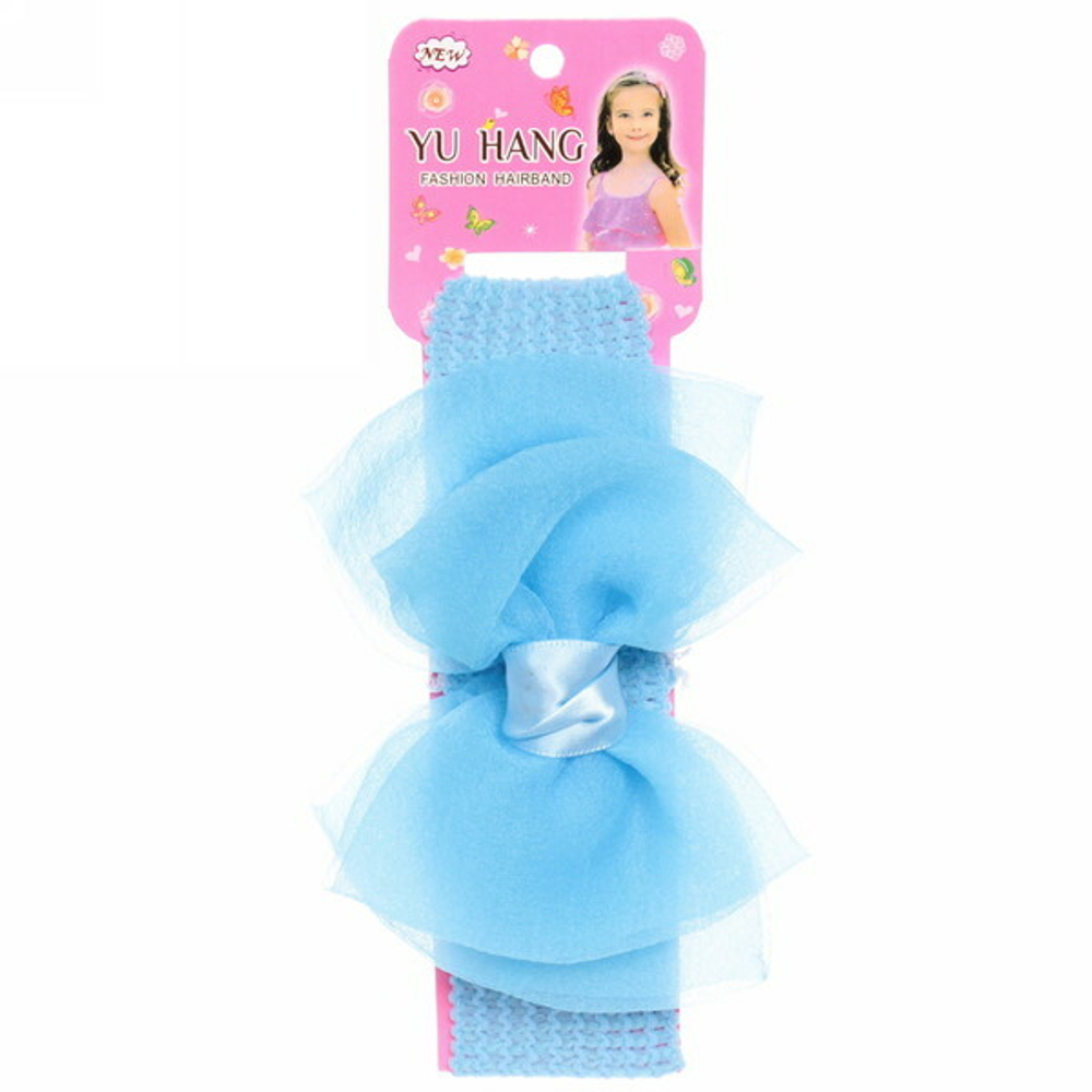 Повязка на голову детская на блистере «Little Krasa - Элис», 6 цветов, 3,5*17 см