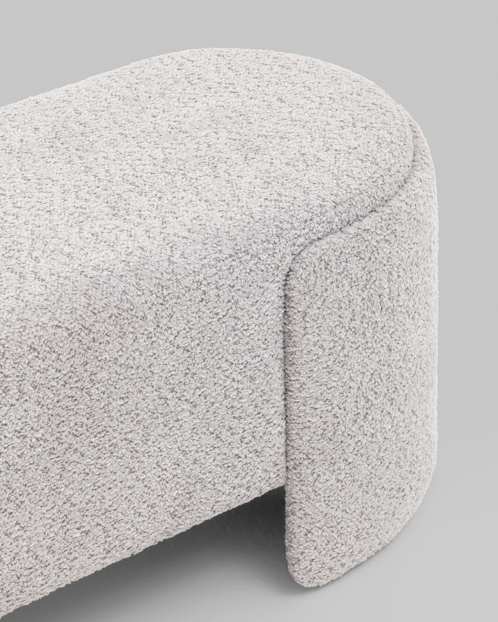 Банкетка Taks букле светло-серый