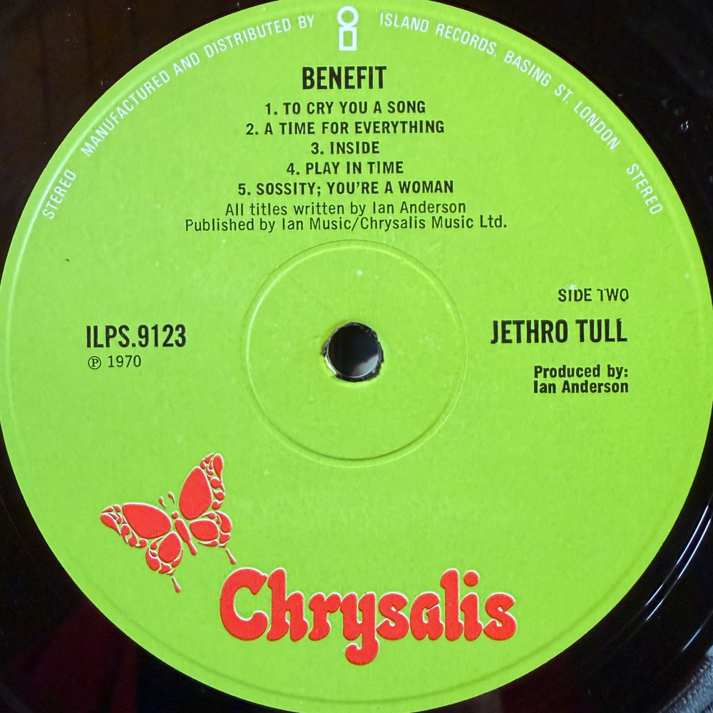 Jethro Tull – Benefit (Англия 1970г.) Т