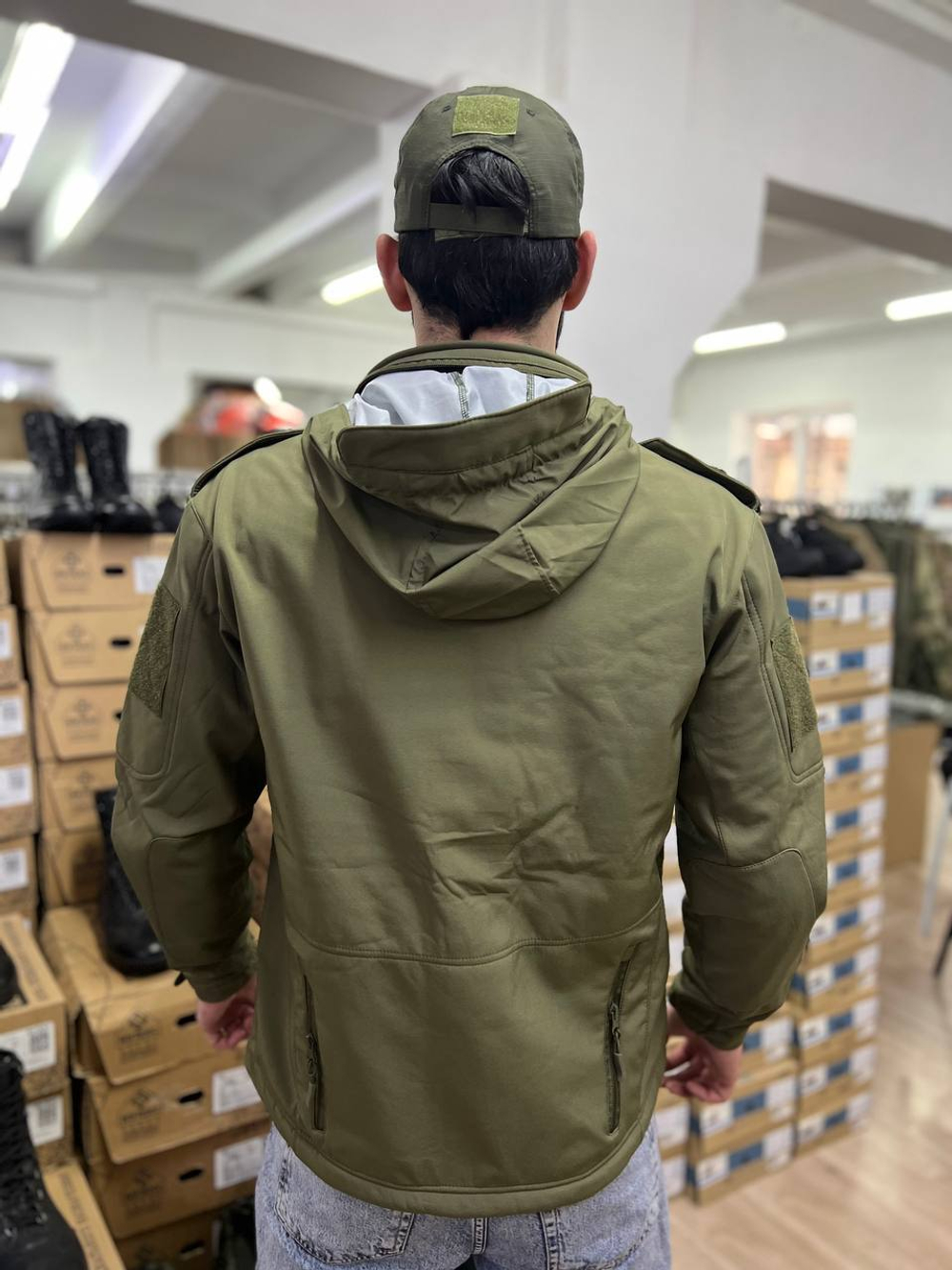 Куртка тактическая softshell олива