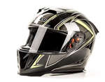 Шлем мото интеграл HIZER J5311 №1 (XL) black/lemon