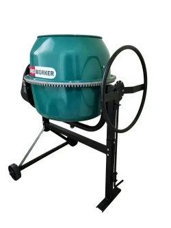 Бетономешалка строительная HARD WORKER БС-220СВА ХИТ, бетоносмеситель электрический 750 Вт, металлический венец