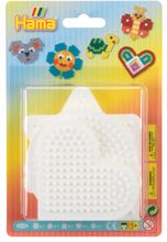 Hama Набор основ для термомозаики Midi Квадрат, Круг, Шестиугольник, Сердце (4570)