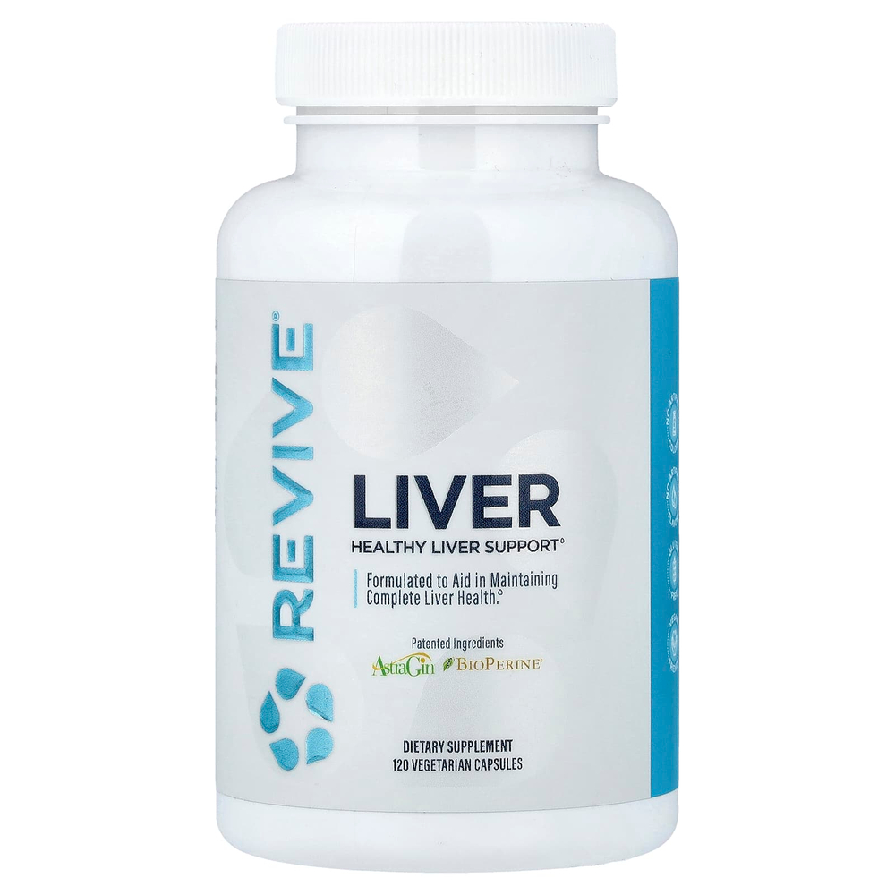 Revive, печень, 120 вегетарианских капсул