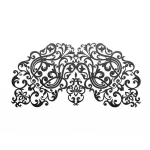 Ажурная виниловая маска на глаза DALILA (Цвет: черный)