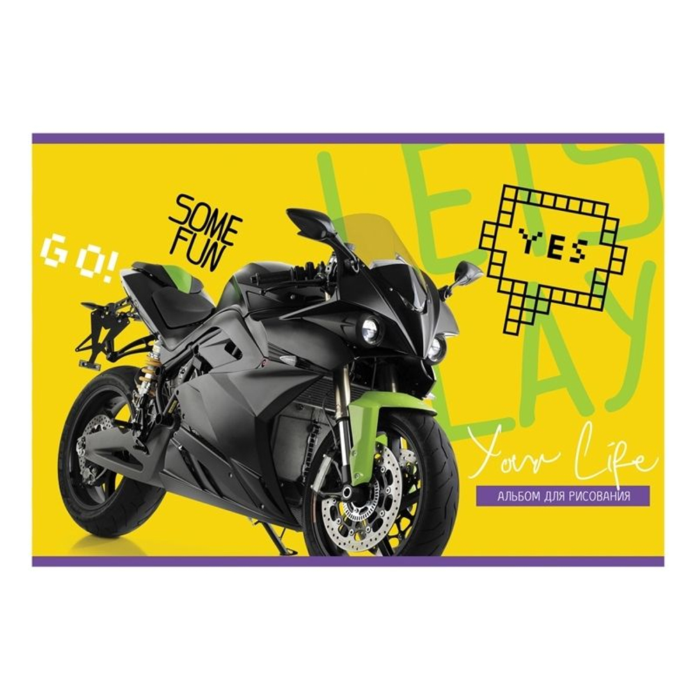 Альбом для рисования BG "Люблю спорт", А4, 8 листов, на скрепке