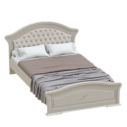 Спальный гарнитур Николь Ясень жемчужный / Ваниль 