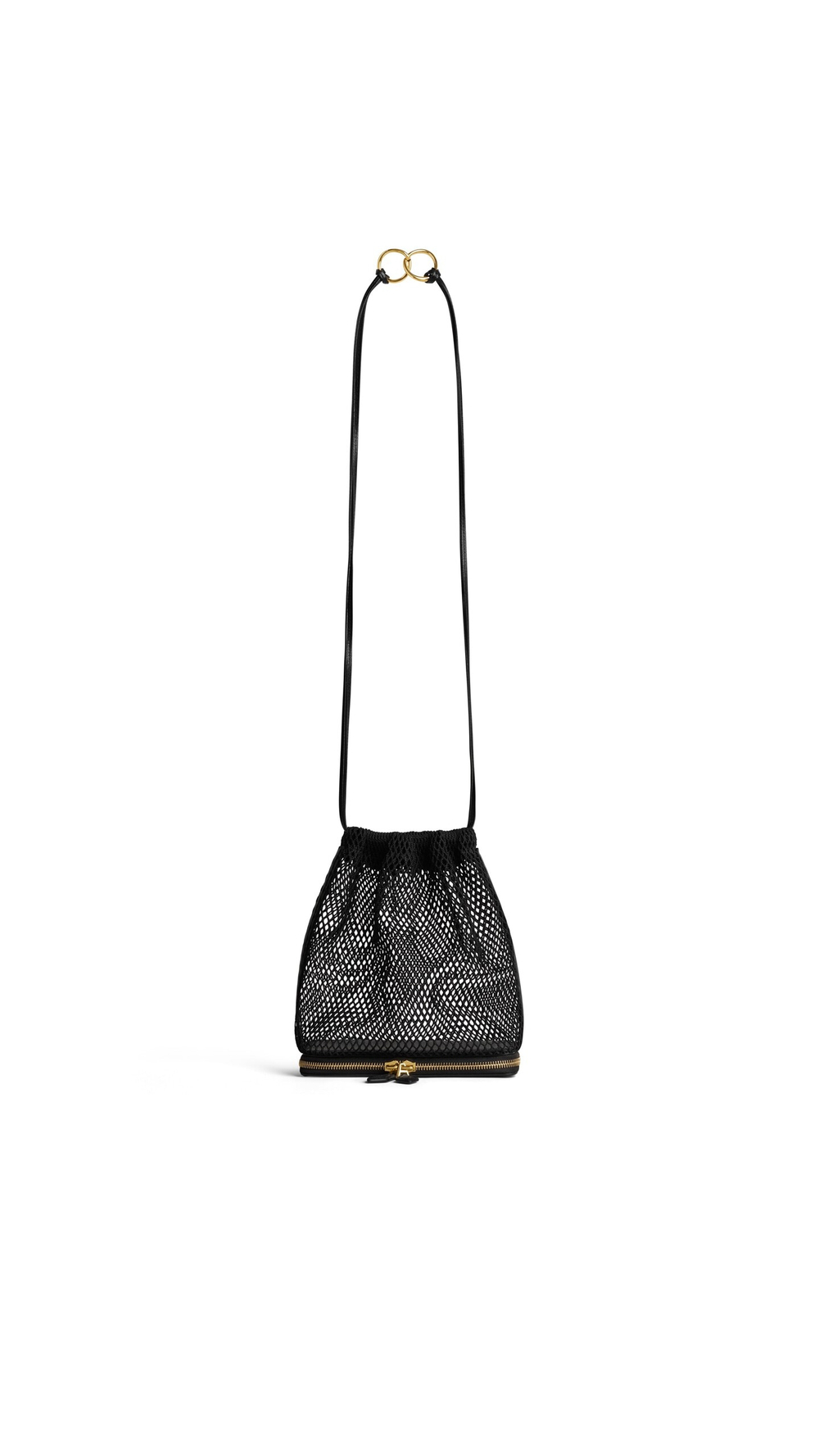 ALAÏA СУМКА LE POCHON В СЕТОЧКУ, ЧЕРНЫЙ