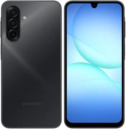 Смартфон Samsung SM-A175F Galaxy A17 256Gb 8Gb черный моноблок 3G 4G 2Sim 6.7" 1080x2340 Android 15 50Mpix 802.11 a/b/g/n/ac NFC GPS GSM900/1800 GSM1900 microSD max2048Gb