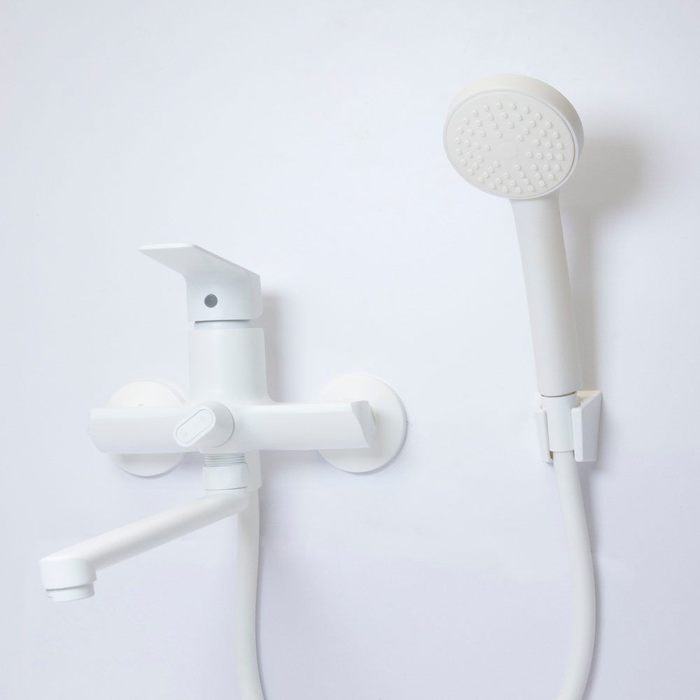 Смеситель для ванны и раковины 35k MIXLINE ML15-02W БЕЛЫЙ