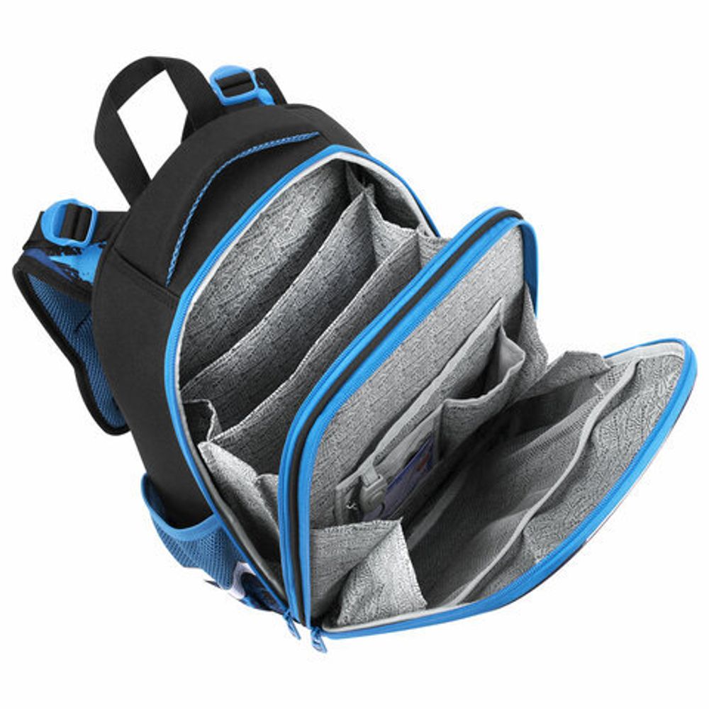 Ранец BRAUBERG PREMIUM, 2 отделения, с брелоком, "Night race", 3D-панель, 38х29х16 см, 272014