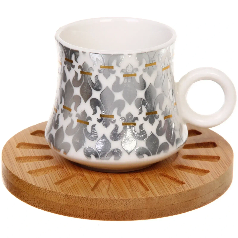 Кофейный набор 12 предметов «Восточная сказка» ( 6кружек 90мл+6 блюдец), роспись