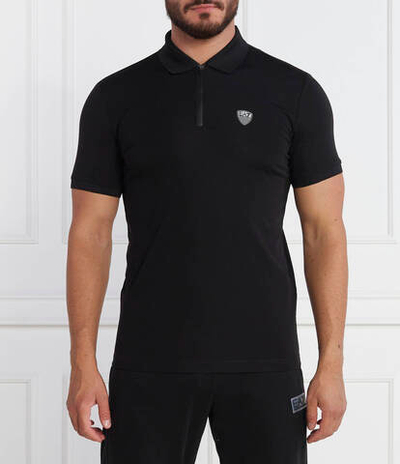 Поло EA7 - черный(8NPF13 PJRGZ)