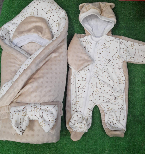 Комплект на выписку (зима, бежевый)