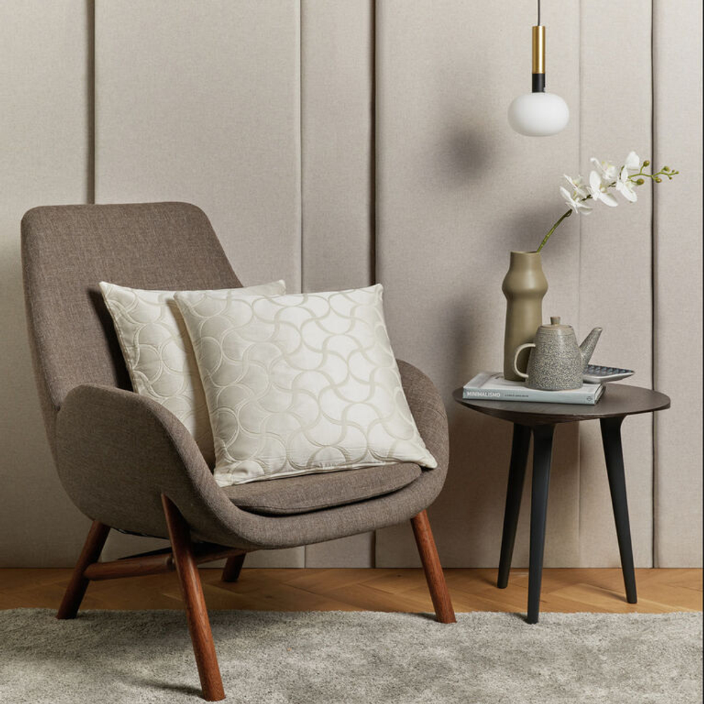 Наволочка Frette Luxury Tile Milk (50 x 50 см)