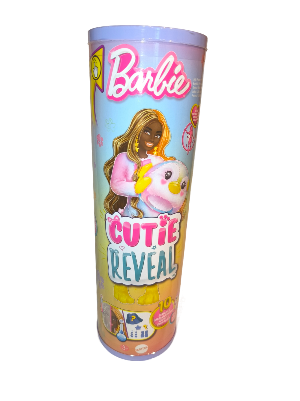Barbie Cutie Reveal Color Dream HRK40 — кукла в костюме пингвина, сюрпризы, аксессуары