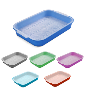 Туалет для кошек с сеткой "Стандарт", 380*280*55мм, Gamma