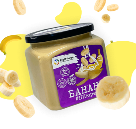 Пюре Банан замороженное 500 гр Proff Puree