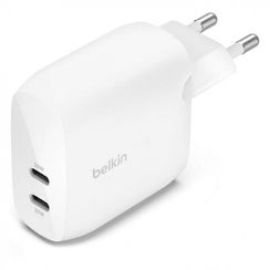 Сетевое зарядное устройство Belkin BoostCharge Pro Dual Usb-C with PPS 60W White (WCB010vfWH)