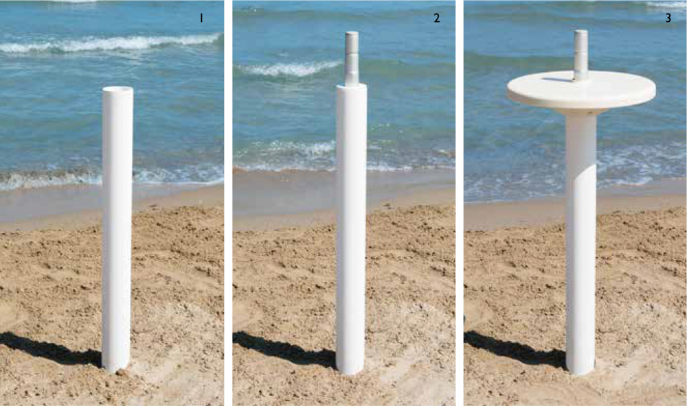 Опора со столиком для зонта Table