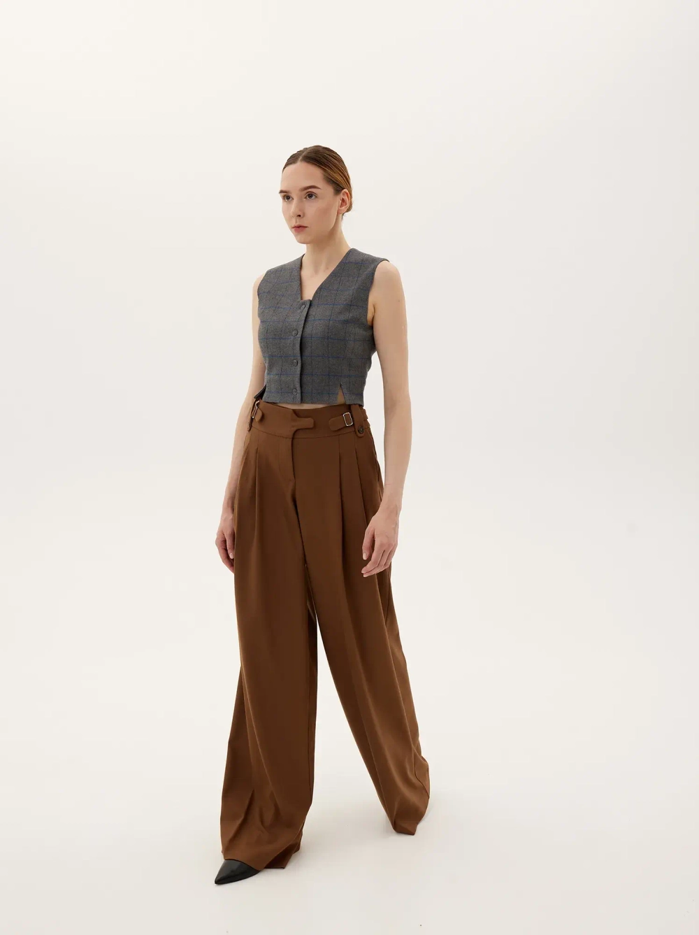 Брюки, коричневый