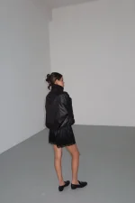 Шорты с кружевом, Черный