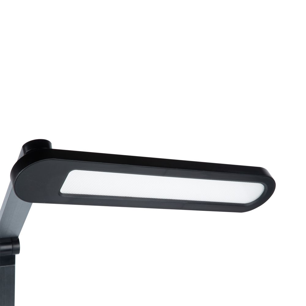 ULM-D113 18W-3000-6000K-DIM BLACK Светильник настольный светодиодный с беспроводной зарядкой телефонов. Сенсорный выключатель. Диммер. Черный. TM Uniel