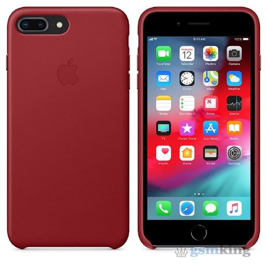 Apple Leather Case iPhone 8/7 Plus Product Red (Красный)