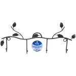 Ключница настенная металлическая 4 крючка «ЛОФТ ВОСТ», панэгро, цвет черный, 31,5*16 (лейбл Селфи)