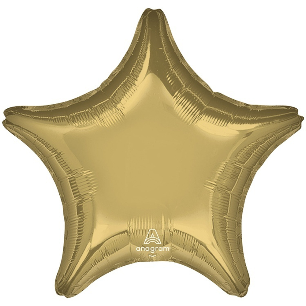 Фольгированная фигура, звезда, 18"/46СМ Металлик White Gold