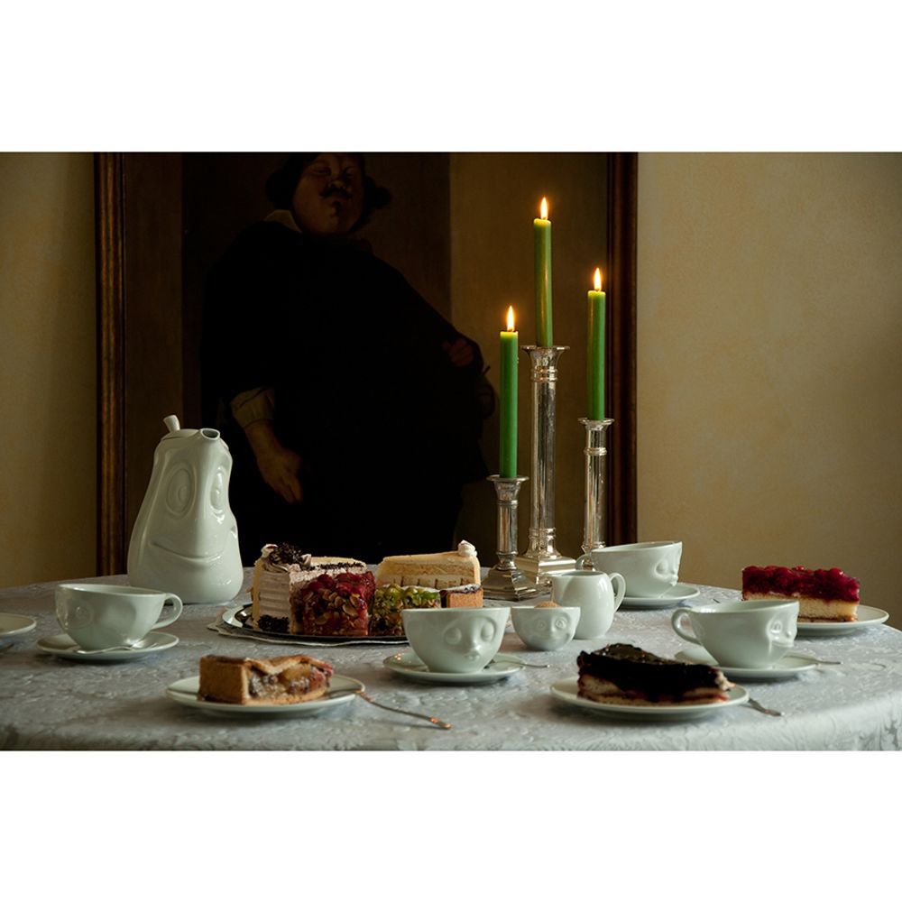 Чайная пара Oh please, 200 мл, белая