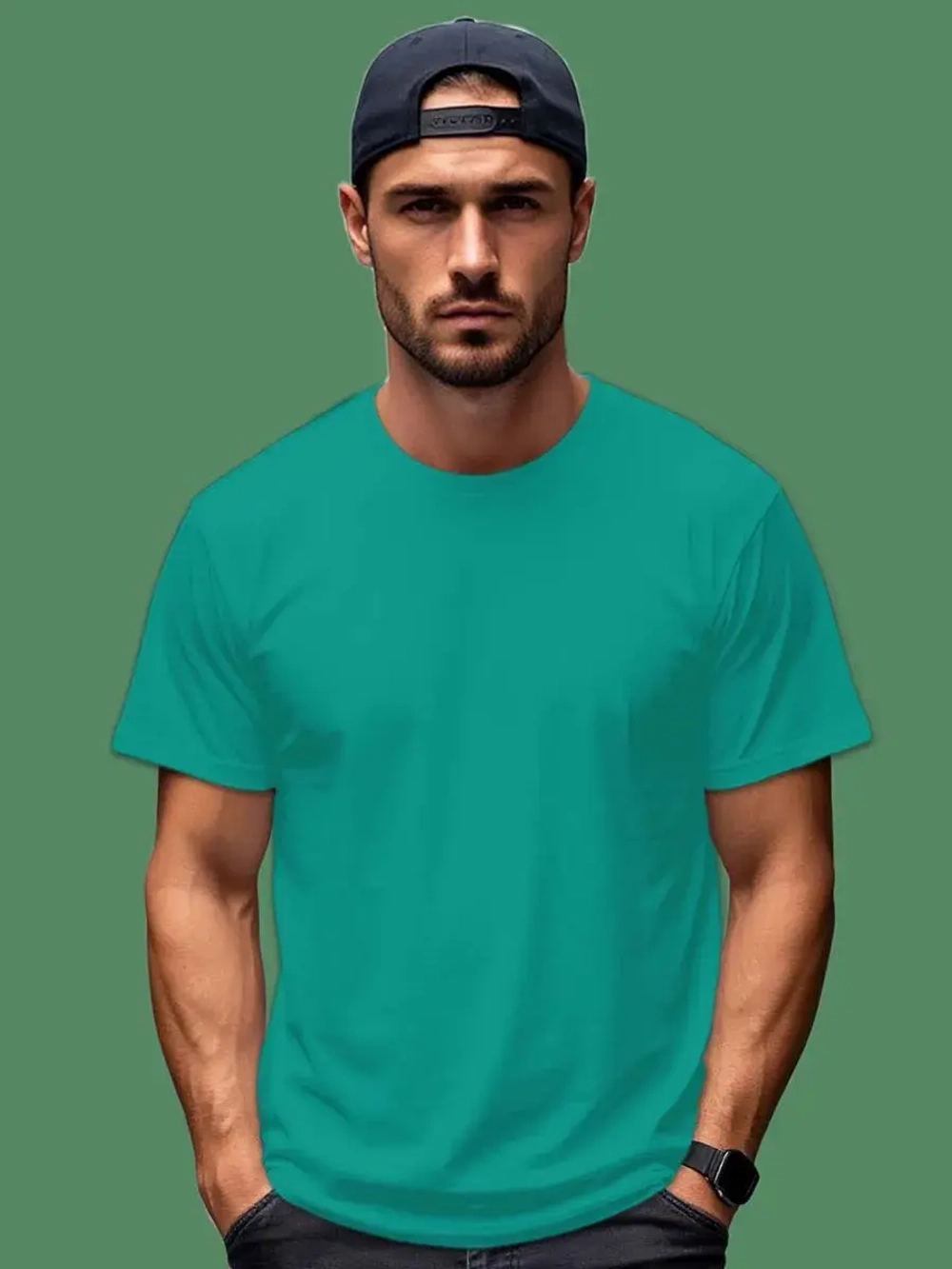 Футболка Взрослая.Премиум однотонная.Набор 2 шт