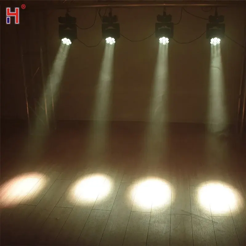 Вращающаяся голова PL Led wash beam 7 (RGBW, zoom)