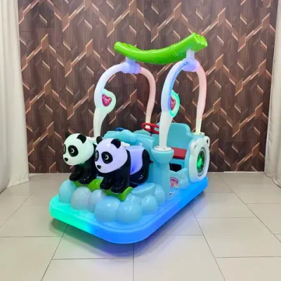 Прокатный аттракцион электромобиль «Семья Панд»
