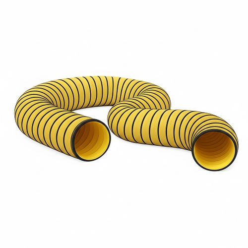 Гибкий шланг желто-черный 7,6 м - 250 мм рукав для вентилятора арт. 4515.559