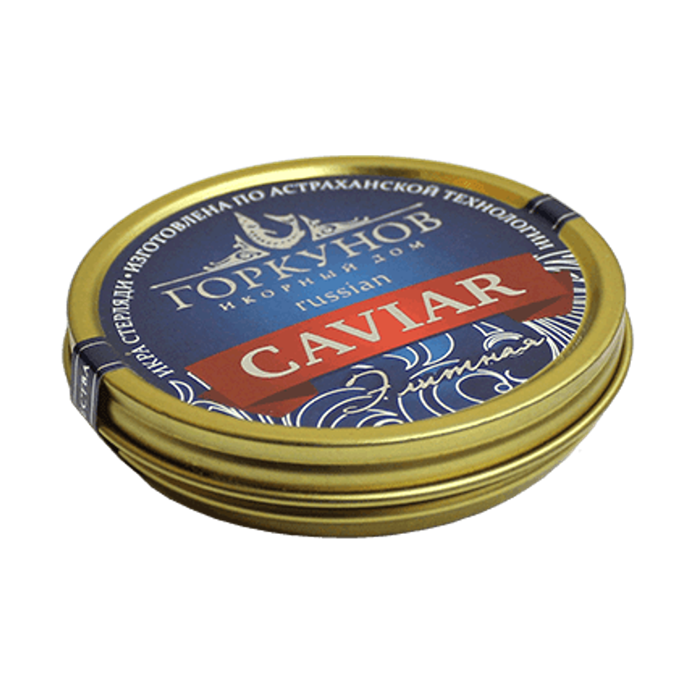 125 гр. Жесть. Икра Стерляди Элитная I Фото 1 I Икорный Дом Горкунов