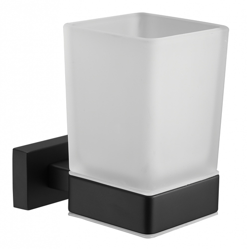 5005-C Стакан нас., стеклянная (ЧЕРНЫЙ) ViEiR  (30/1шт)