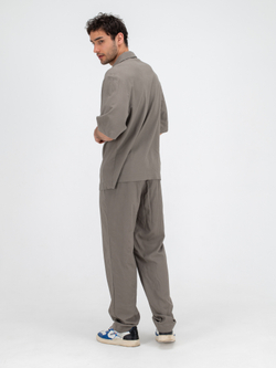 Костюм льняной с брюками. Хаки